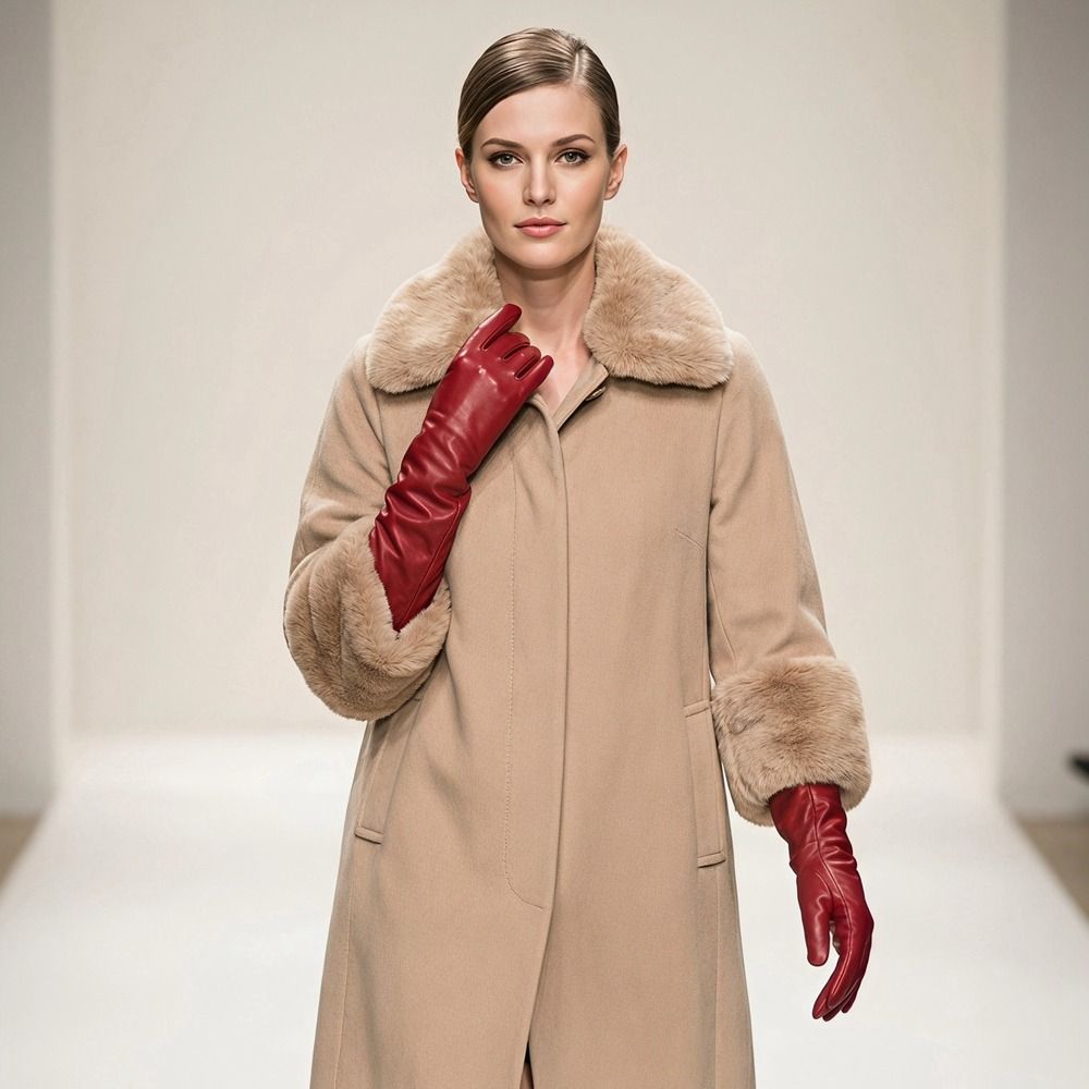 Women'S Fashion In The 1920S - Gants en cuir PU de couleur