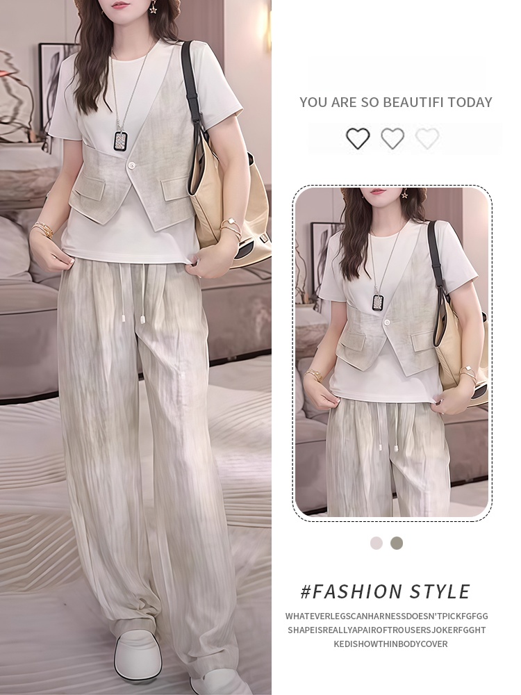 Tie Dye Two Piece - Ensemble chic pour femme, t-shirt à