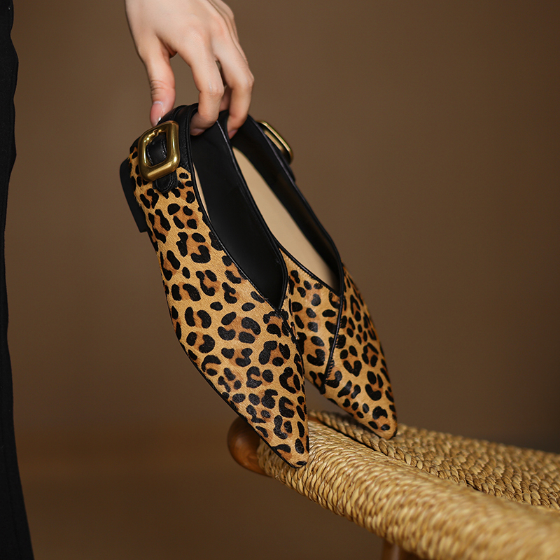 Women'S Fashion Loafers - Chaussures plates en cuir véritable pour