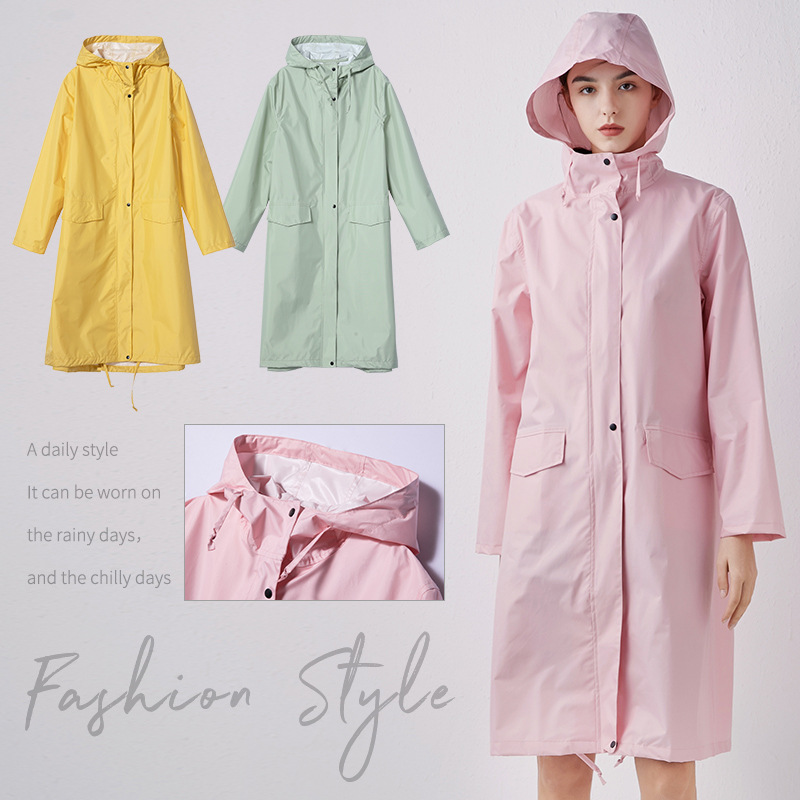 Women'S Fashion Rain Jacket - Imperméable léger et respirant pour adultes,