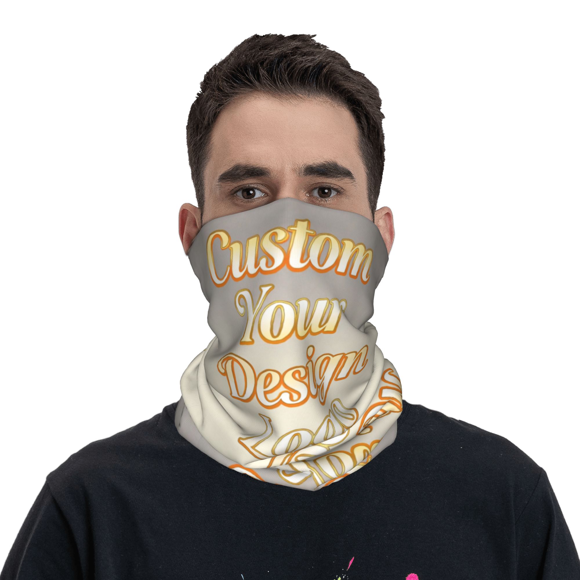 Women Fashion Logo Design - Cache-cou Bandana Personnalisable avec Votre Photo