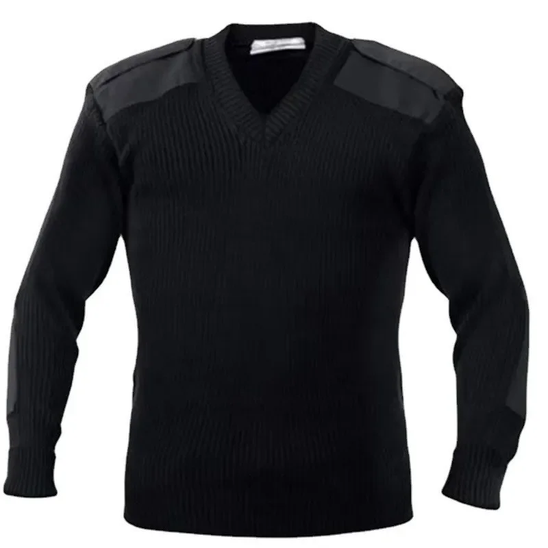 Ribbed Knit Sweater - Chandails à manches longues pour hommes,