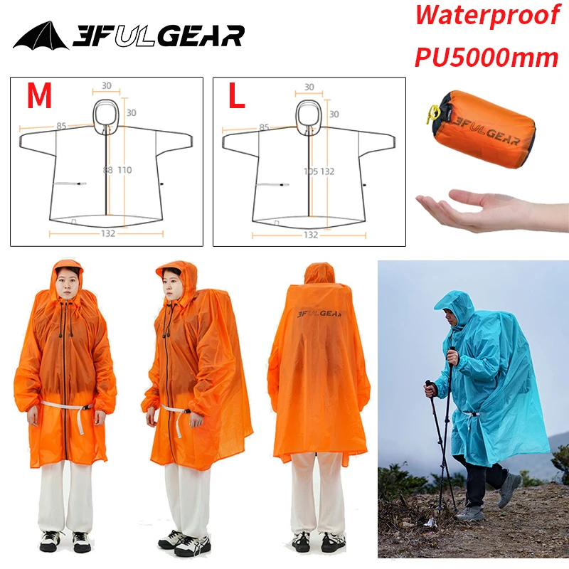Women'S Fashion Rain Jacket - 3F UL GEAR imperméable à fermeture