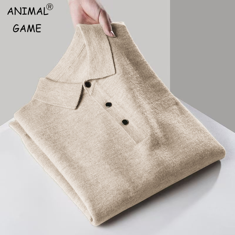 Ribbed Knit Sweater - Pull à manches longues pour hommes,