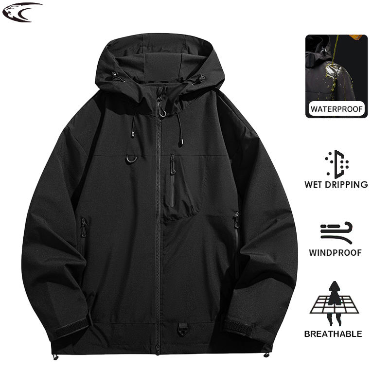 Women'S Fashion Rain Jacket - LNGXO Veste coupe-vent imperméable unisexe pour