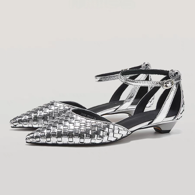 Women'S Fashion Summer 2025 - Bout pointu talons bas femmes sandales