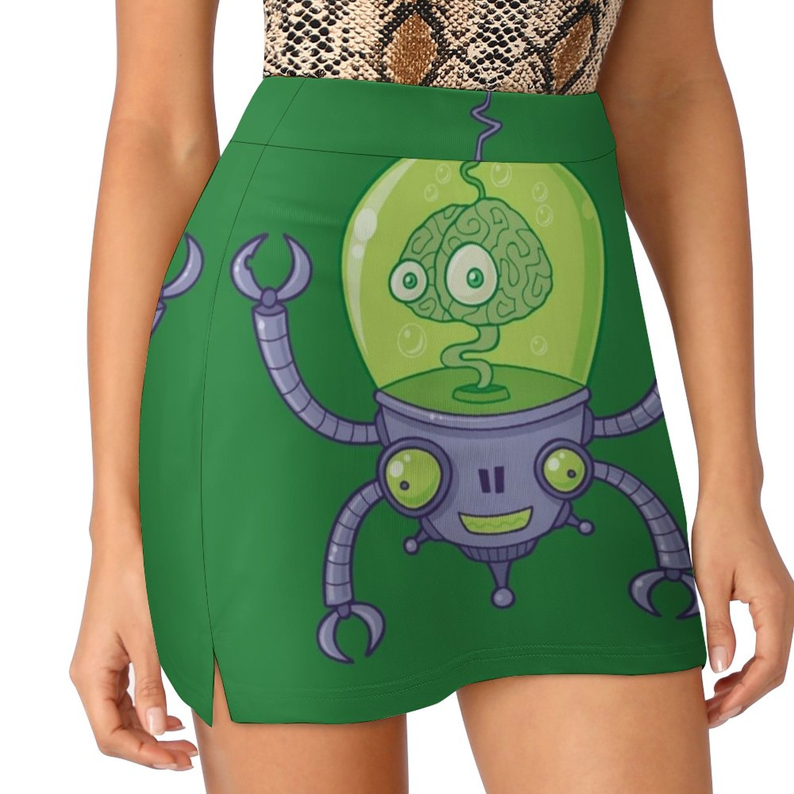 Women Fashion Vector - Brainbot-Robot avec cerveau, mode coréenne, jupes