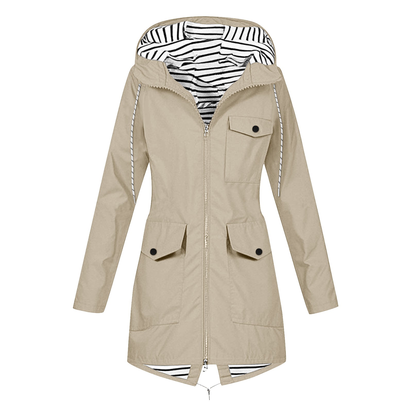 Veste à capuche zippée pour fe - Women'S Fashion Rain Jacket avis et prix