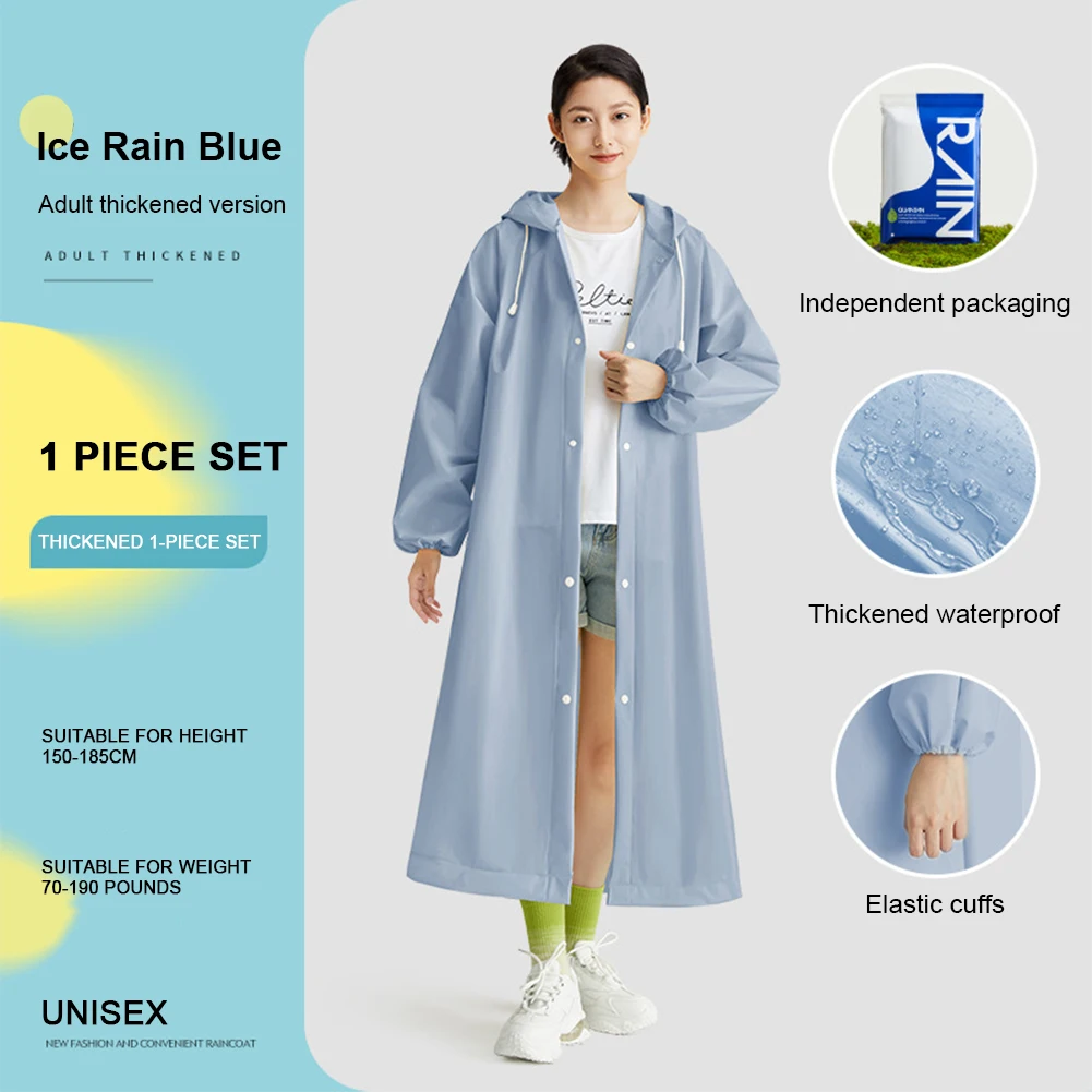 Imperméable long pour adultes, - Women'S Fashion Rain Jacket avis et prix