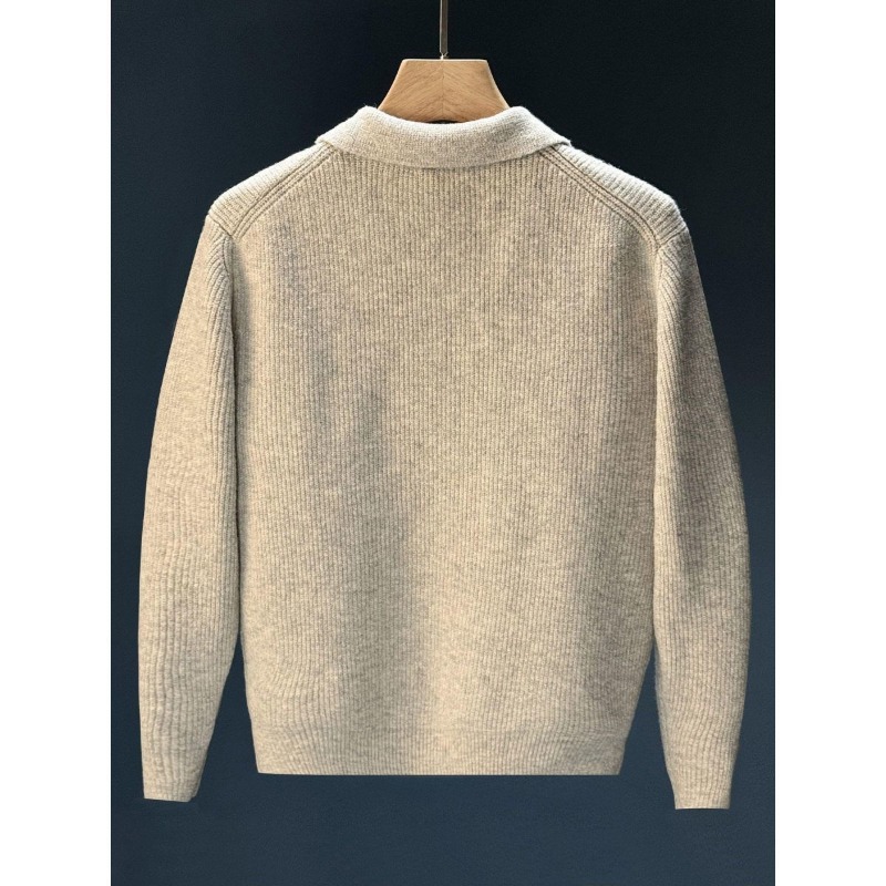 Pull en maille côtelée à col p - Ribbed Knit Sweater avis et prix