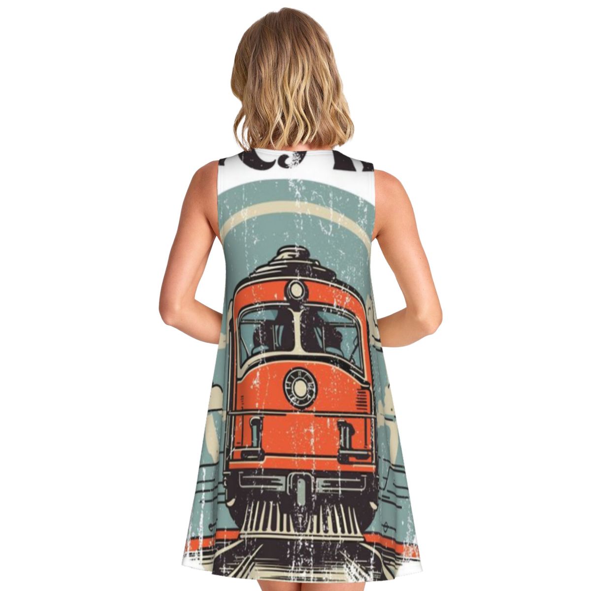 Robe rayée sans manches pour f - Women Fashion Vector avis et prix