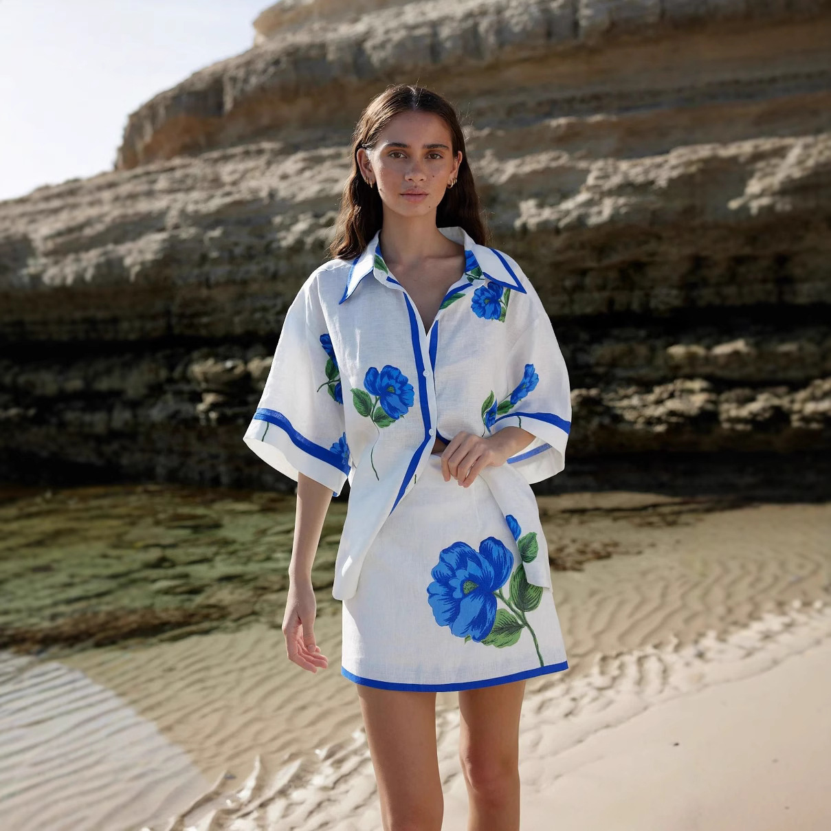 Ensemble deux pièces décontrac - Printed Wrap Skirt avis et prix