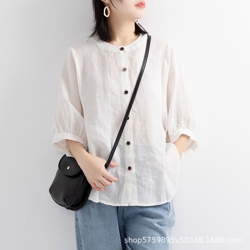 Chemise ample en coton et lin  - Women'S Fashion Essentials avis et prix