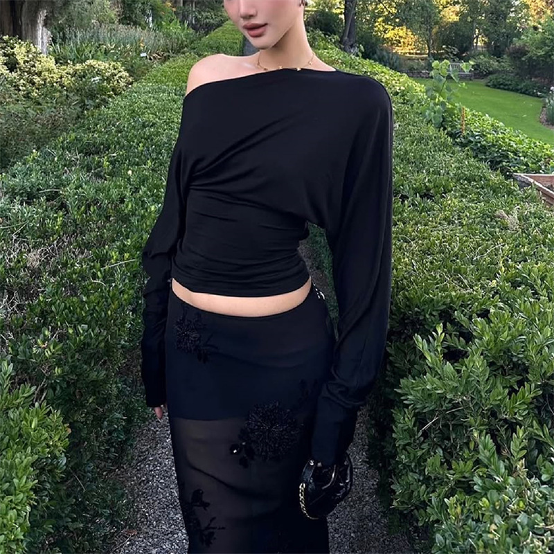 2026 Haut asymétrique à une ép - Women Fashion Blouse avis et prix