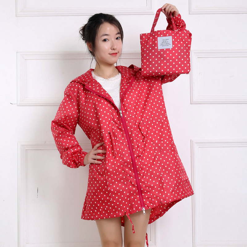 Imperméable imprimé à pois pou - Women'S Fashion Rain Jacket avis et prix