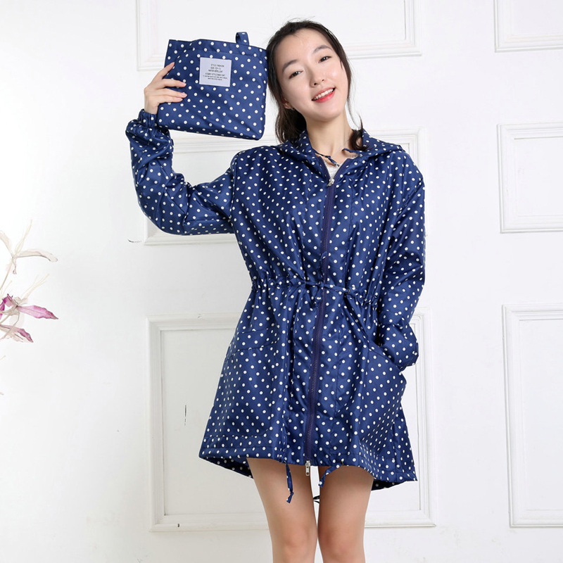 Imperméable imprimé à pois pou - Women'S Fashion Rain Jacket avis et prix