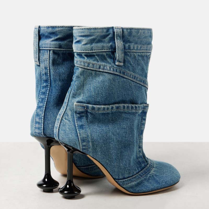 Jupe en jean à talons irréguli - Women'S Fashion Trousers avis et prix