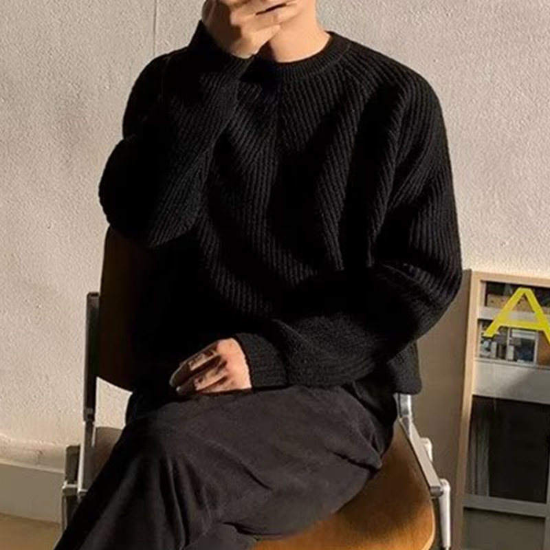 Streetwear mode hommes tricot  - Ribbed Knit Sweater avis et prix