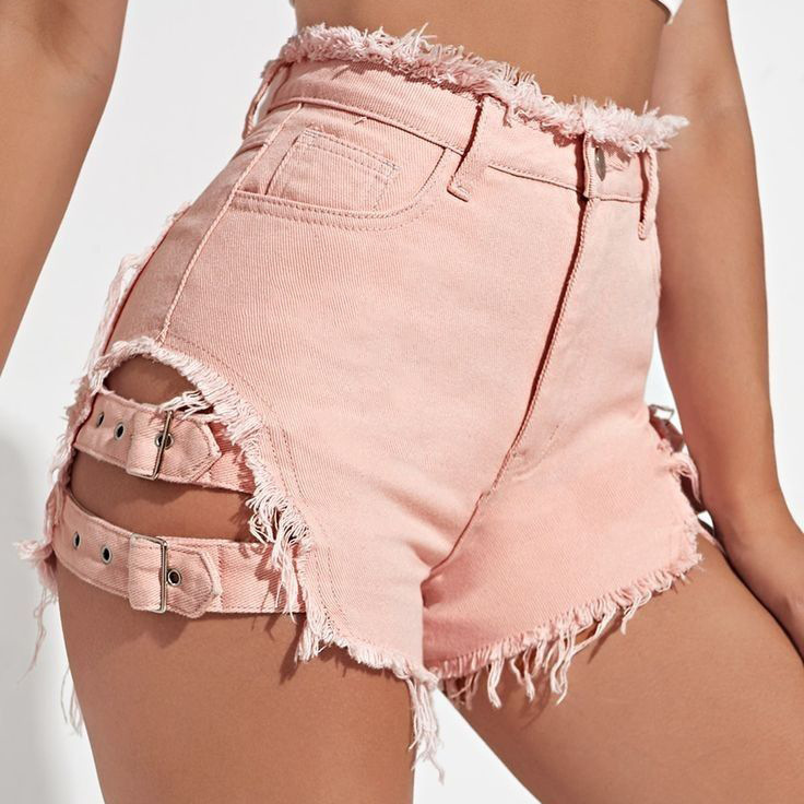 Shorts en jean taille haute po - Women'S Fashion Trousers avis et prix