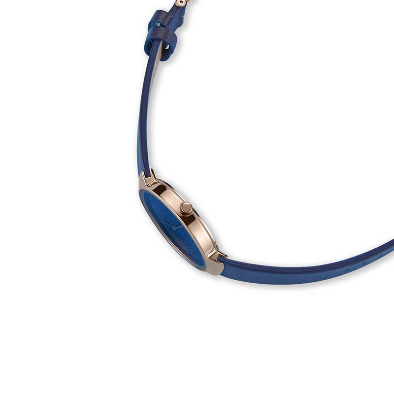 Montre à cadran bleu avec brac - Women Fashion Logo Design avis et prix