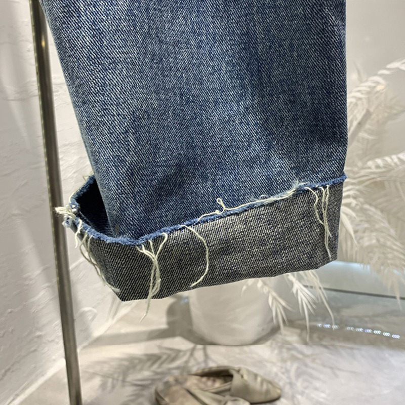 Été femmes déchiré jean taille - Women'S Fashion Trousers avis et prix