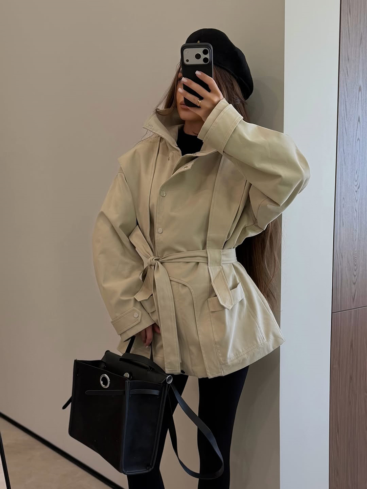 Manteau Trench Court Ceinturé  - Women'S Fashion Utility Belt avis et prix