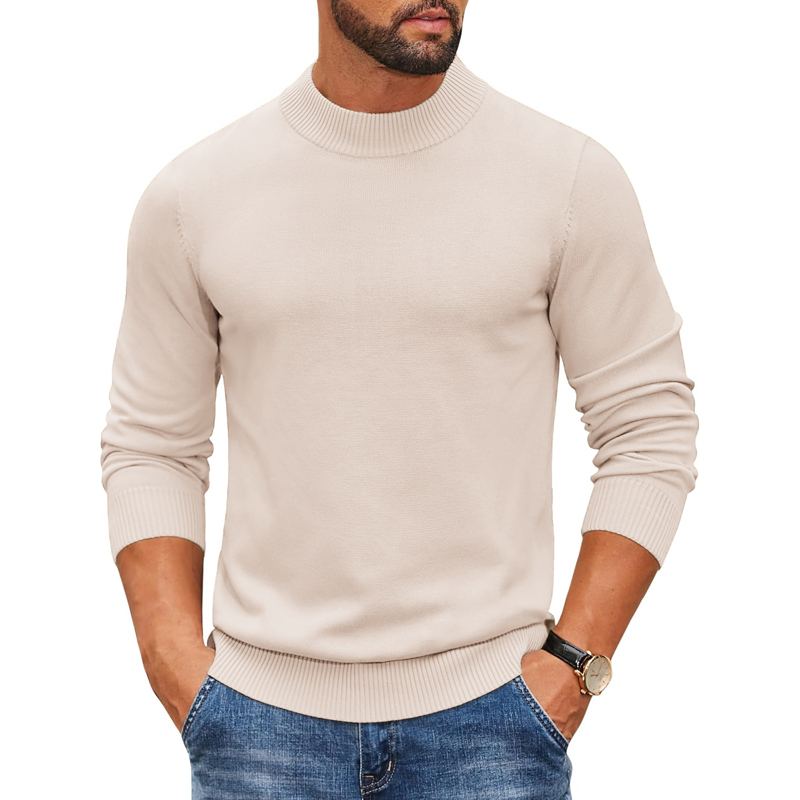 Pull-over en maille côtelée à  - Ribbed Knit Sweater avis et prix