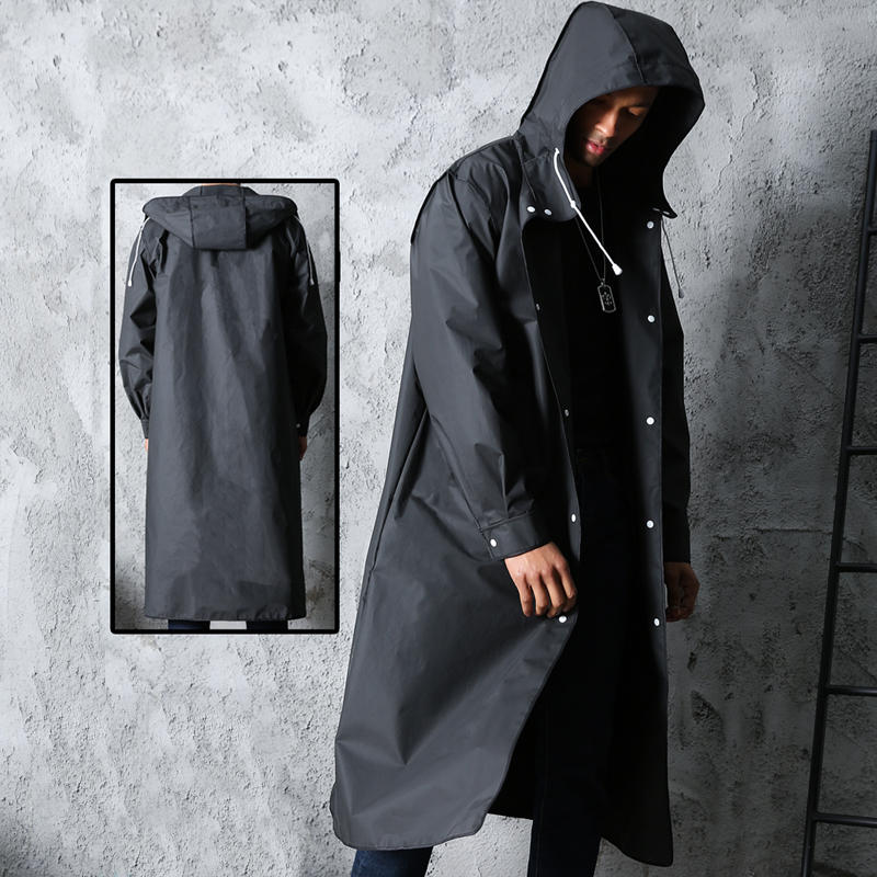 Noir mode adulte imperméable L - Women'S Fashion Rain Jacket avis et prix