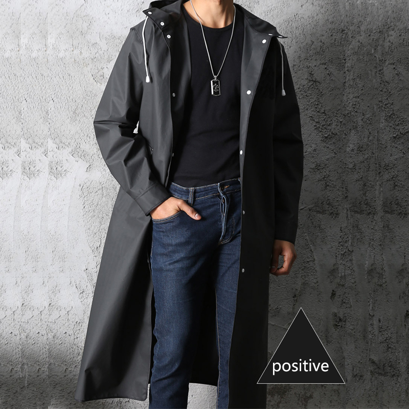 Noir mode adulte imperméable L - Women'S Fashion Rain Jacket avis et prix